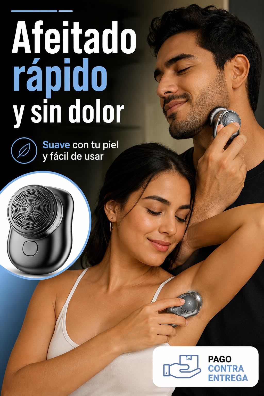 Afeitadora portatil para él y para ella