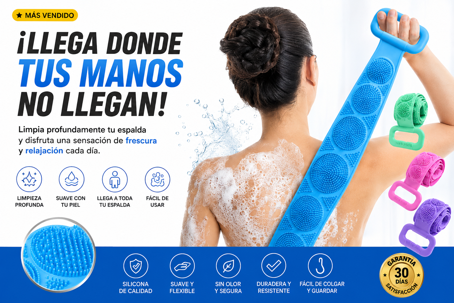 Silicona para Espalda "Limpieza profunda"