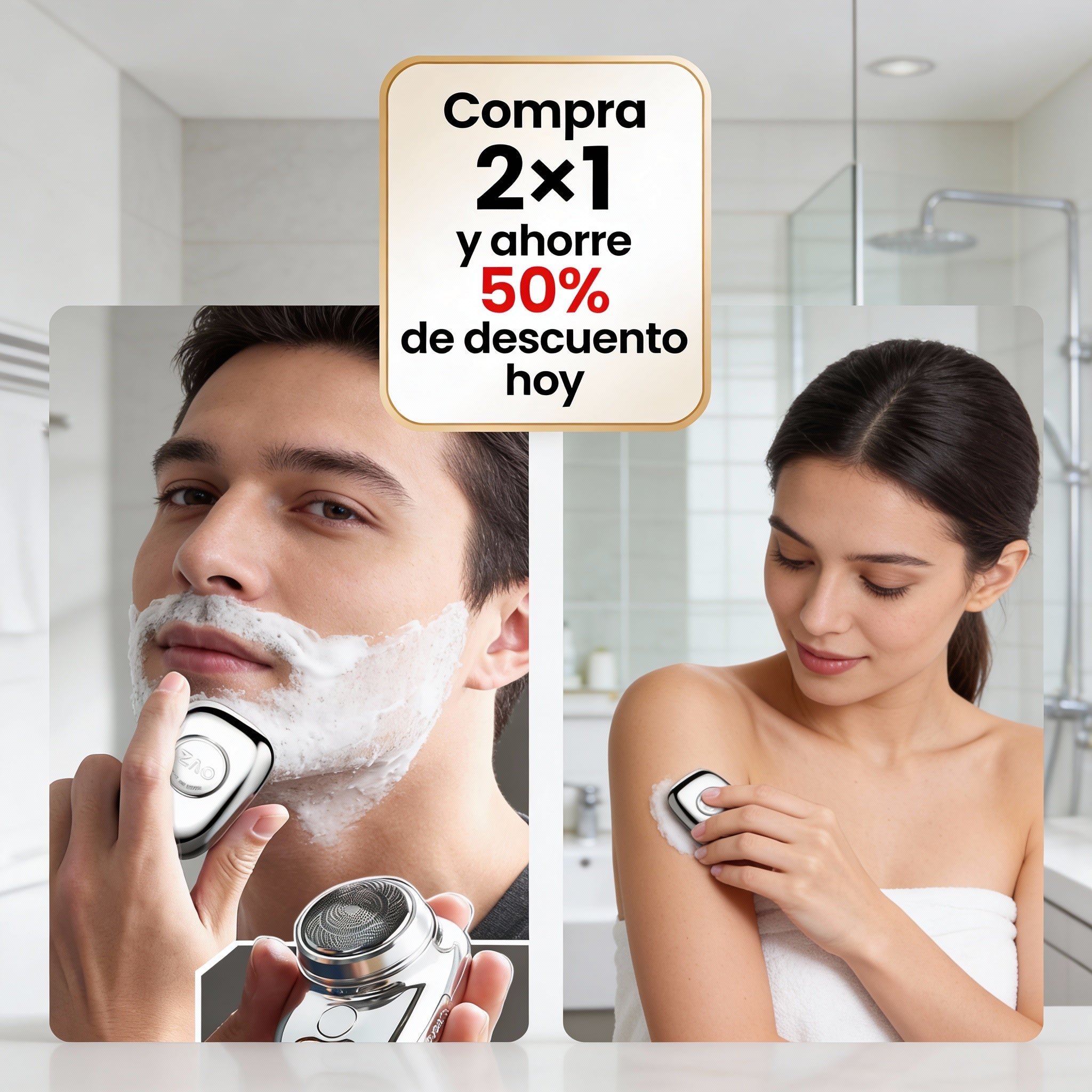 2×1 Afeitadora para él y para ella